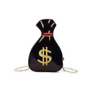 The Money Bag Cross Body (black)